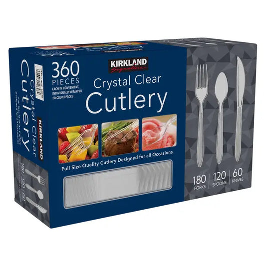 Kirkland Signature Cutlery, Clear, 360-count