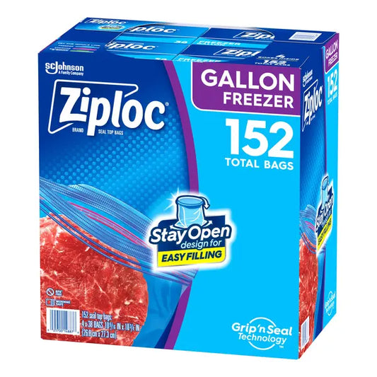 Ziploc Seal Top Freezer Bag, Gallon, 38-count, 4-pack