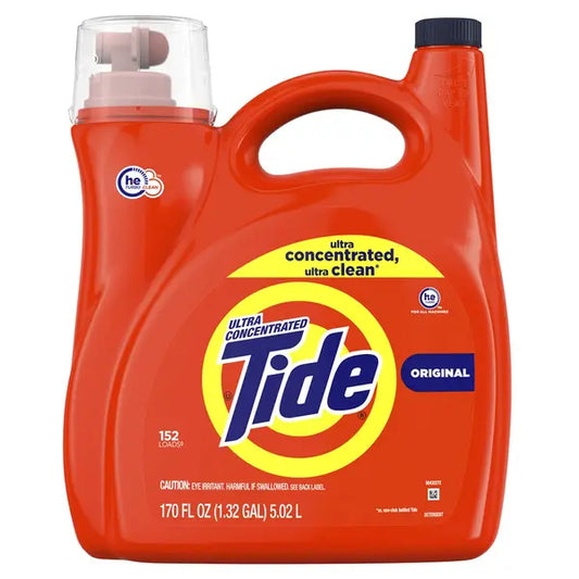 Tide Ultra Concentrated Liquid Laundry Detergent, 152 Loads, 170 fl oz