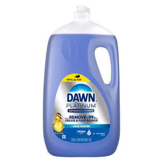 Detergente líquido para platos Dawn Platinum Advanced Power, 90 onzas líquidas