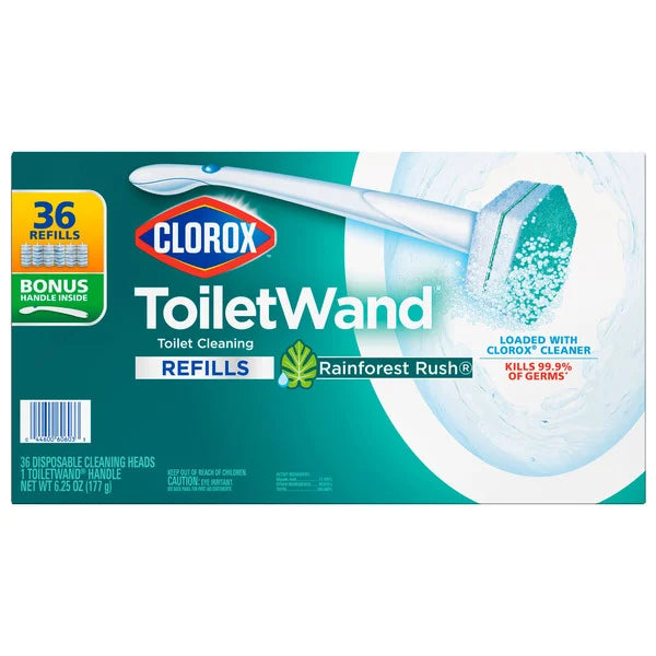 Sistema de limpieza de inodoros desechable Clorox ToiletWand con 36 repuestos