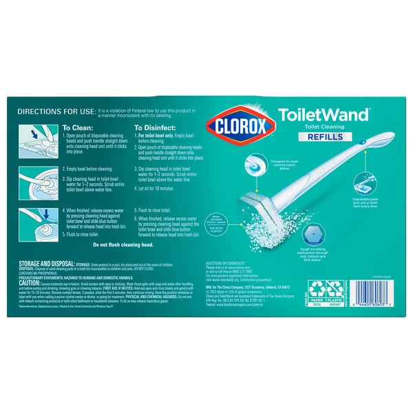 Sistema de limpieza de inodoros desechable Clorox ToiletWand con 36 repuestos