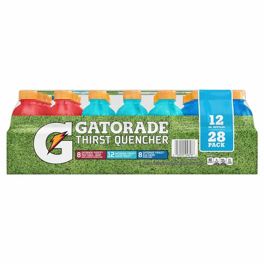 Paquete variado de Gatorade Thirst Quencher, 12 fl oz, 28 unidades