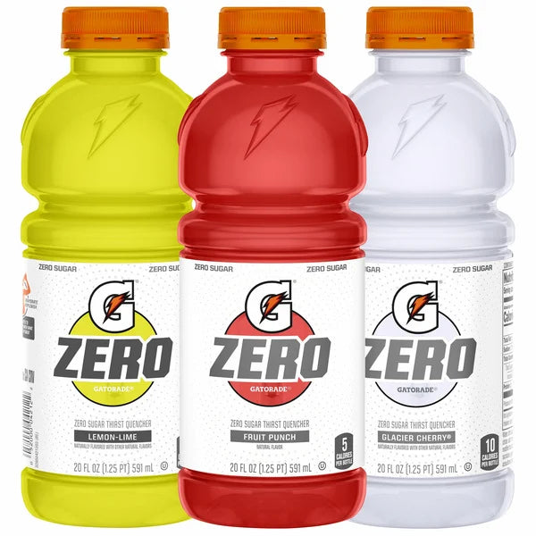 Gatorade Zero, Variety Pack, 20 fl oz, 24-count