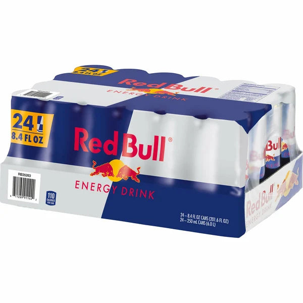 Bebida energética Red Bull, 8,4 fl oz, 24 unidades