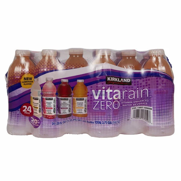 Kirkland Signature Vita Rain, paquete variado, 20 fl oz, 24 unidades