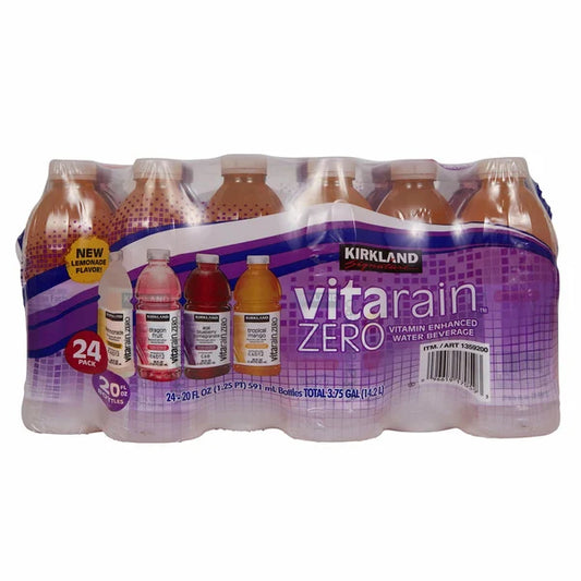 Kirkland Signature Vita Rain, Variety Pack, 20 fl oz, 24-count