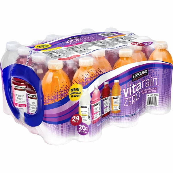 Kirkland Signature Vita Rain, Variety Pack, 20 fl oz, 24-count