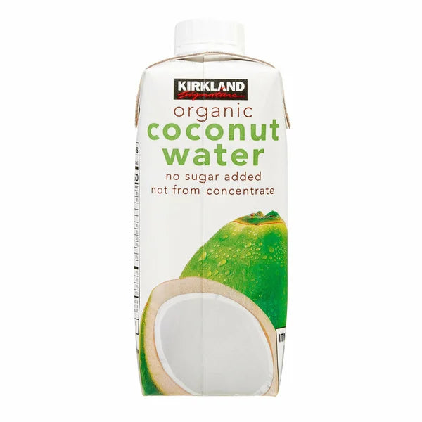 Kirkland Signature, Agua de coco orgánica, 11,1 fl oz, 12 unidades