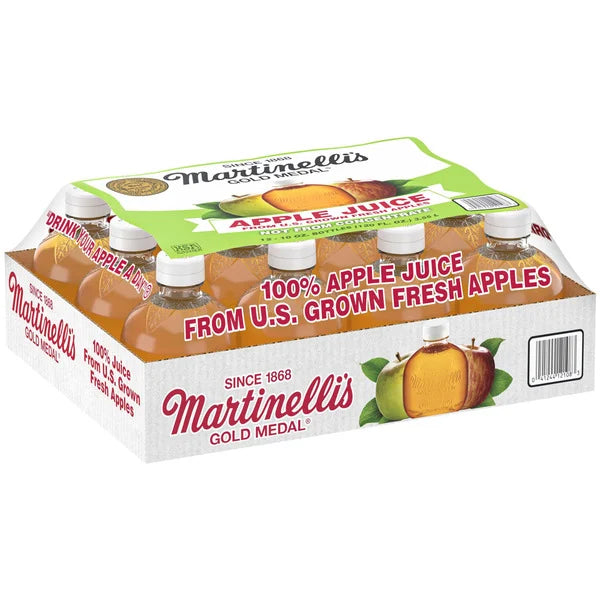 Jugo de manzana de Martinelli, 10 fl oz, 12 unidades