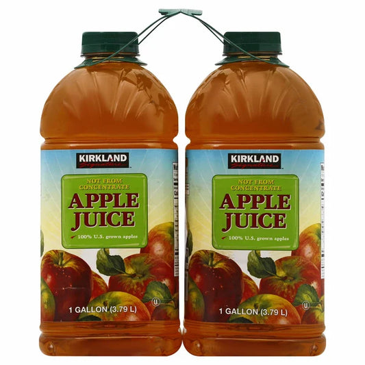 Kirkland Signature, jugo de manzana, 128 fl oz, 2 unidades