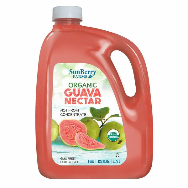 Néctar de guayaba orgánico de Sunberry Farms, 128 fl oz