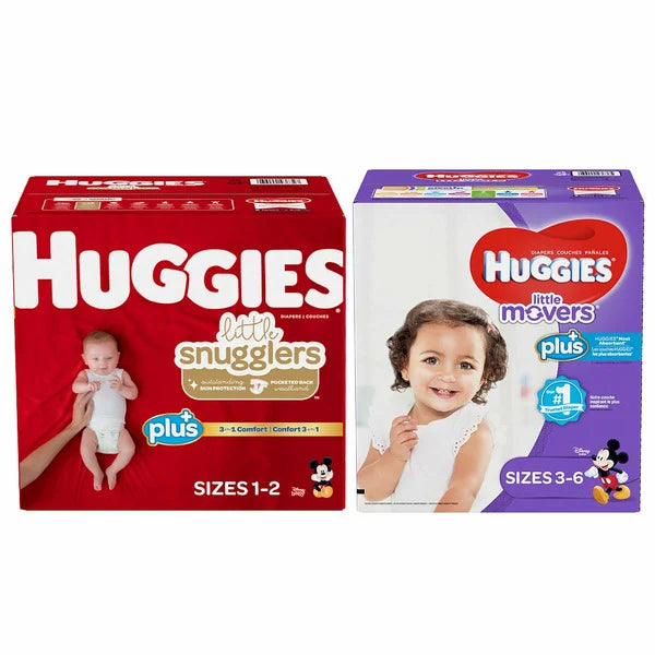 Huggies Little Snugglers Plus Diapers Size 1, 192-count