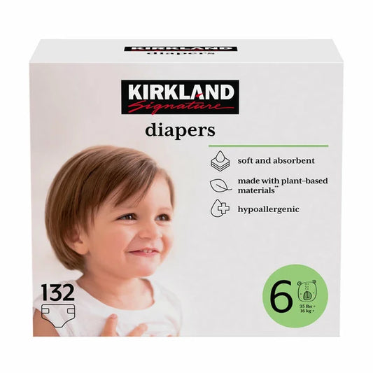 Kirkland Signature Diapers, Size 6, 132 Count