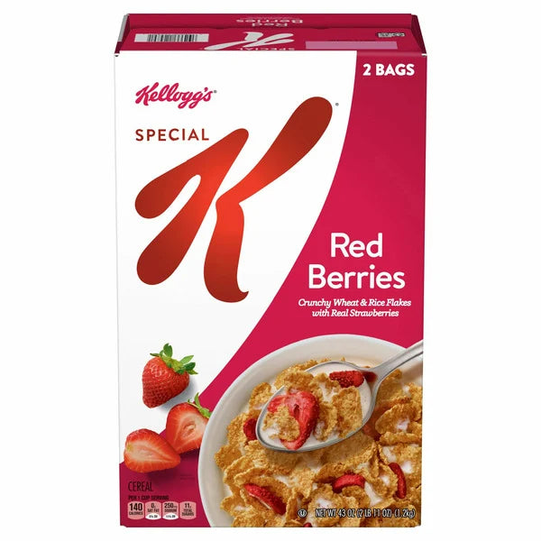 Cereal Special K de frutos rojos de Kellogg's, 43 oz