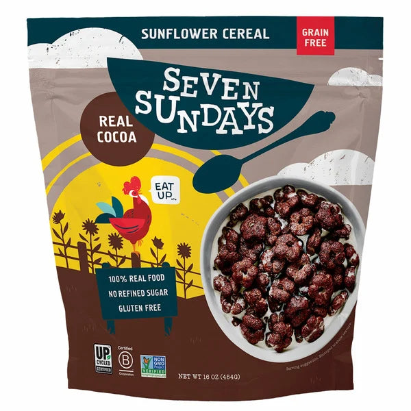 Cereales sin granos con cacao real Seven Sundays, 16 oz