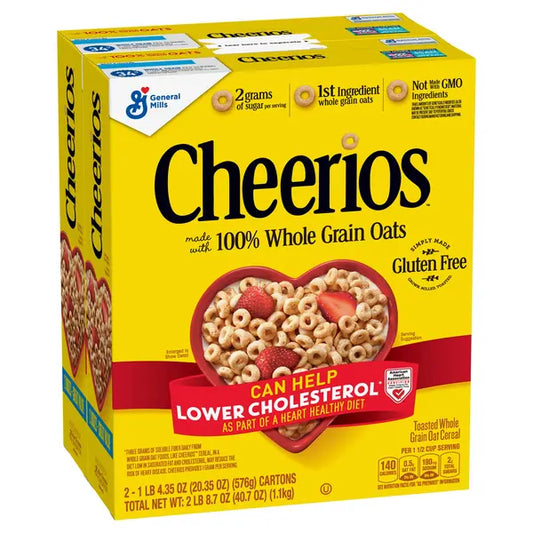 Cereales Cheerios de General Mills, 20,35 oz, 2 unidades