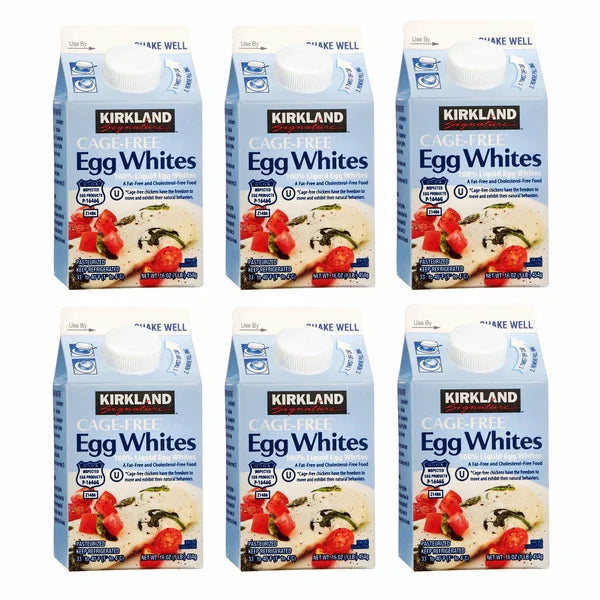 Kirkland Signature Liquid Egg Whites, Cage Free, 16 oz, 6-count