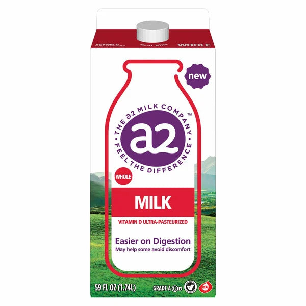 A2 Whole Milk, 59 oz, 3 count