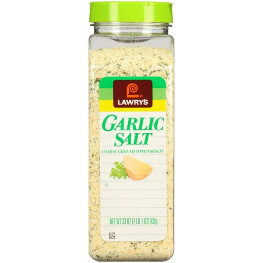 Lawry's Coarse Ground Garlic Salt with Parsley, 33 oz