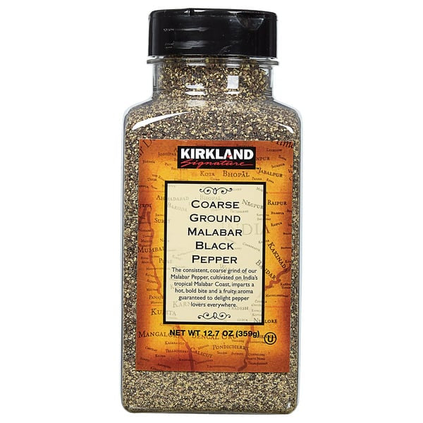 Pimienta negra molida gruesa Kirkland Signature, 12,7 oz