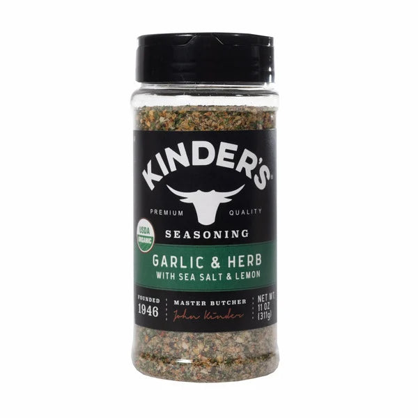 Kinder's Organic Garlic & Herb with Sea Salt & Lemon Seasoning, 11 oz