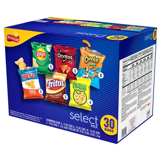 Frito Lay Select Mix, paquete variado, 30 unidades