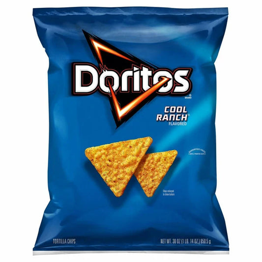 Frito Lay Doritos Cool Ranch, 30 oz