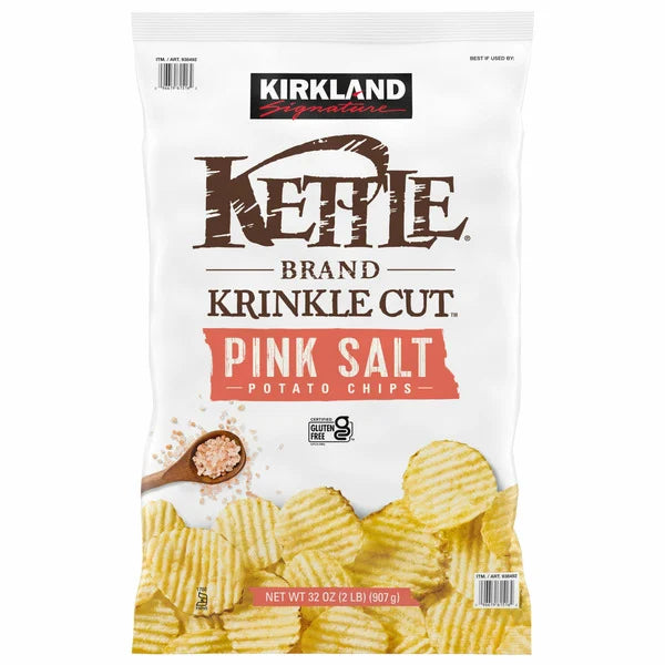 Papas fritas con sal del Himalaya Kirkland Signature Kettle, 32 oz