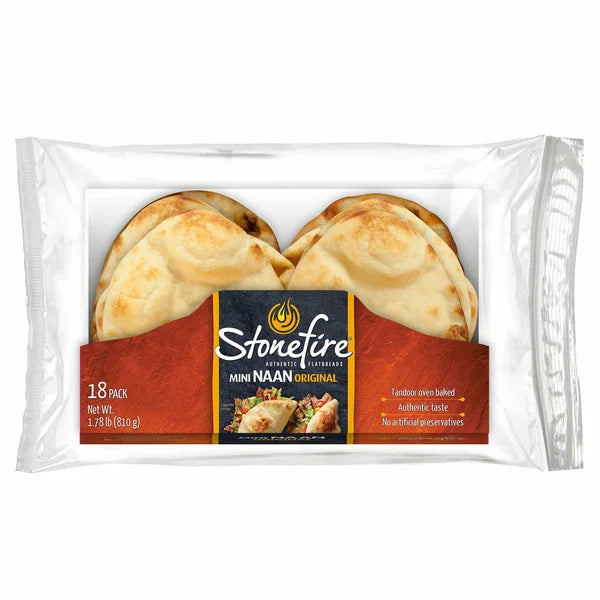 Pan naan tandoori en miniatura Stonefire, 18 unidades