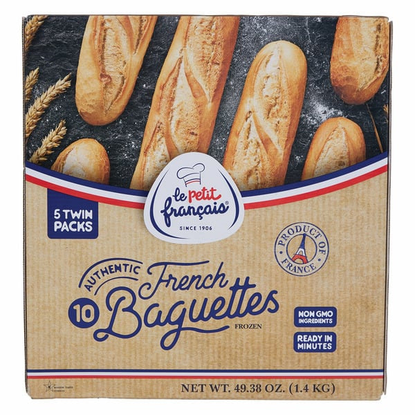 Le Petit Francais Baguettes From France, Original, 49 oz, 5-count