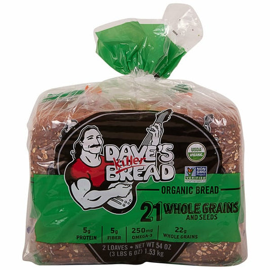 Dave's Killer Bread Organic 21 Whole Grain, 27 oz, 2-count