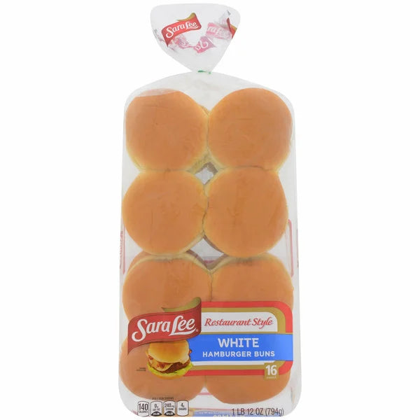 Panecillos blancos para hamburguesas de Sara Lee, 16 unidades