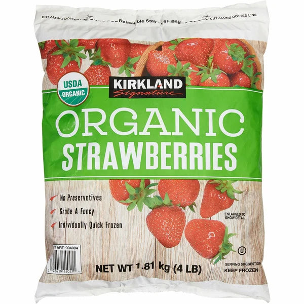 Fresas orgánicas Kirkland Signature, 4 libras