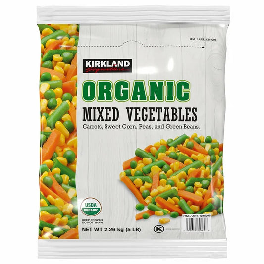 Verduras mixtas orgánicas Kirkland Signature, 5 libras