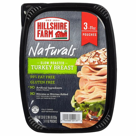 Hillshire Farm Slow Roasted Turkey Breast, 11 oz, 3-count