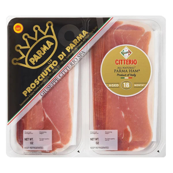 Citterio Prosciutto Di Parma de 18 meses, 6 oz, 2 unidades