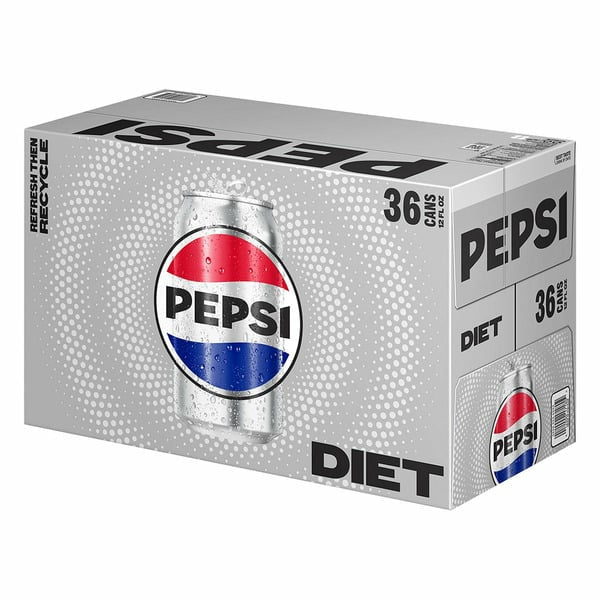 Pepsi-Cola Diet Pepsi, 12 onzas líquidas, 36 unidades