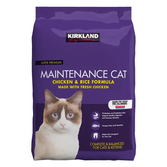 Kirkland Signature Chicken and Rice Cat Food, 25 lbs