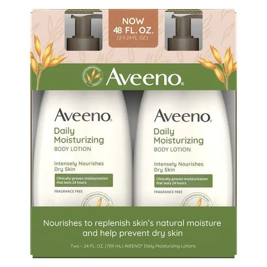 Loción humectante diaria Aveeno, 24 fl oz, paquete de 2