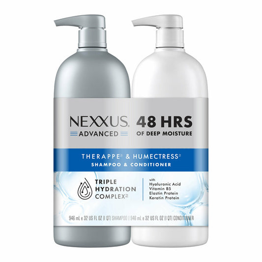 Nexxus Advanced Therappe Shampoo and Humectress Conditioner, 32 fl oz, 2-pack