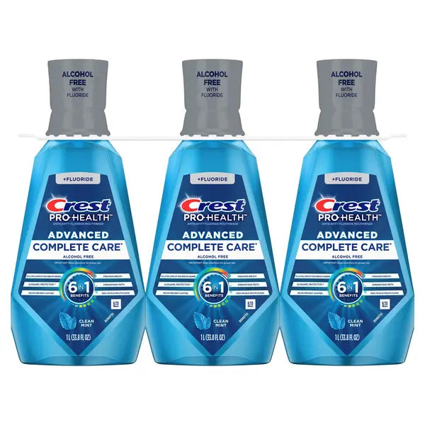 Crest Pro-Health Advanced Mouthwash, 33.8 fl oz, 3-pack