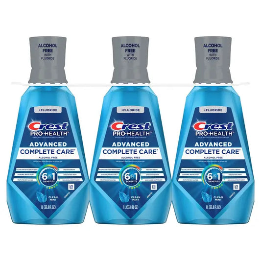 Crest Pro-Health Advanced Mouthwash, 33.8 fl oz, 3-pack