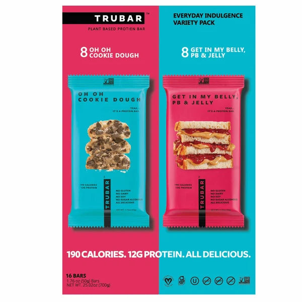 TRUBAR Everyday Indulgence Variety Pack, 16-count, 1.76 oz