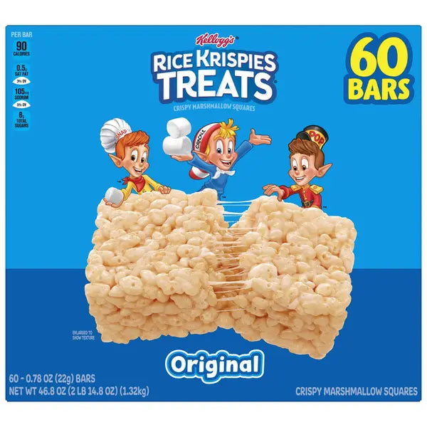 Barritas Rice Krispies de Kellogg's, 0,78 oz, 60 unidades