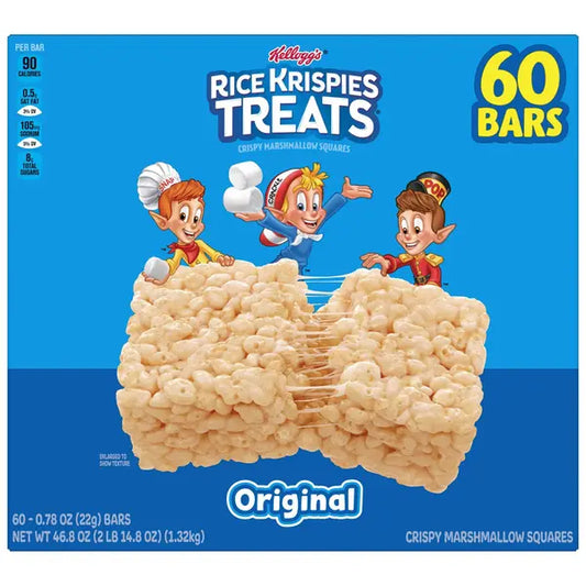 Kellogg's Rice Krispies Treats, 0.78 oz, 60-count