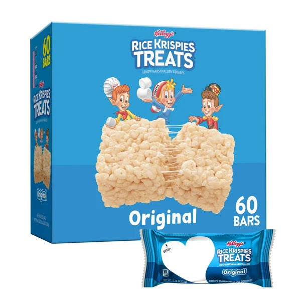 Barritas Rice Krispies de Kellogg's, 0,78 oz, 60 unidades