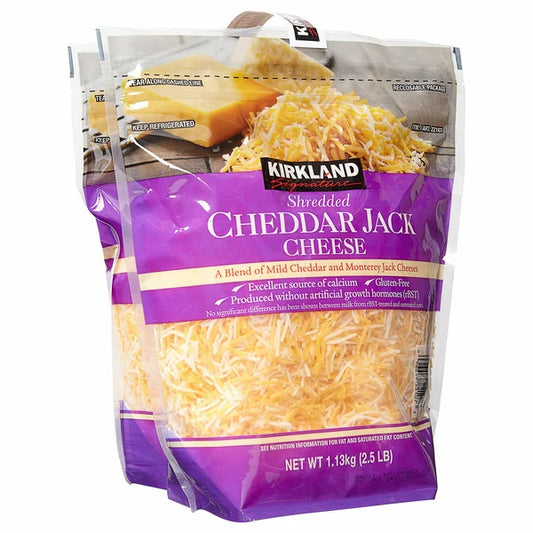 Kirkland Signature Cheddar Jack Cheese, 2.5 lbs, 2-count