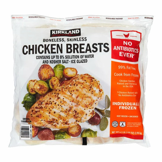 Kirkland Signature Chicken Breasts, Boneless Skinless, 6.5 lbs