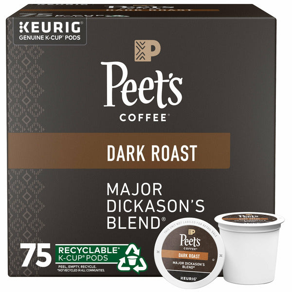 Peet's Coffee Major Dickason's Blend K-Cup Pods, 75 count